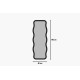 Miroir sur pied ONDARA - Black - 160 cm