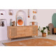 Buffet bas WOODSY - Chêne miel & cannage - 180 cm