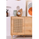 Buffet bas WOODSY - Chêne miel & cannage - 180 cm