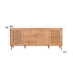 Buffet bas WOODSY - Chêne miel & cannage - 180 cm
