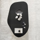 Table basse ovale ROVENA - 100 cm - Chêne cerusé noir