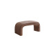 Banc ARCOLA - 106 cm - Velours Teddy Brun