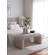 Banc ARCOLA - 106 cm - Velours côtelé Crème
