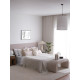Banc ARCOLA - 106 cm - Velours côtelé Crème