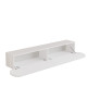 Meuble TV suspendu CURVIA - 200 cm - Blanc