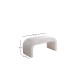 Banc ARCOLA - 106 cm - Velours côtelé Crème