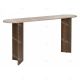 Console NYRO - 150 cm - Façon travertin & Noyer