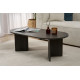 Table basse NYRO - Chêne cérusé noir mat
