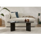 Table basse NYRO - Chêne cérusé noir mat