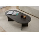 Table basse NYRO - Chêne cérusé noir mat