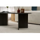 Table basse NYRO - Chêne cérusé noir mat