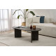 Table basse NYRO - Chêne cérusé noir mat
