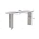 Console NYRO - 150 cm - Façon travertin & Noyer