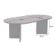 Table basse NYRO - Chêne cérusé noir mat