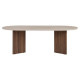 Table basse NYRO - Façon travertin & Noyer