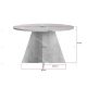 Table à manger LYKO - 120 cm - Façon travertin & Noyer