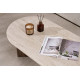 Table basse NYRO - Façon travertin & Noyer