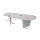 Table basse ORLO - Façon travertin & Noyer