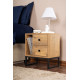 Table de chevet KIVAS - Noyer & Noir