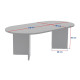Table basse NYRO - Façon travertin & Noyer