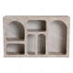 Buffet CUEVA - 120 cm - Travertin & Sable