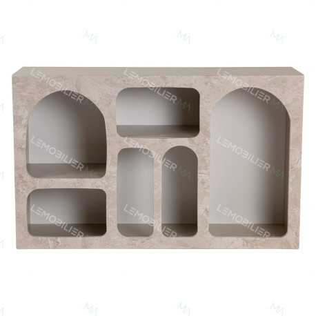 Buffet CUEVA - 120 cm - Travertin & Sable