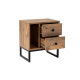 Table de chevet KIVAS - Noyer & Noir