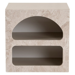 Table de chevet CUEVA - Travertin & Sable