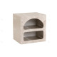 Table de chevet CUEVA - Travertin & Sable