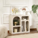 Meuble à niches CASELLA - 80 cm - Travertin & Sable