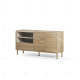 Buffet LUMIO - Chêne & Crème - 141 cm