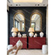 Commode MISTI 6 tiroirs - Bordeaux