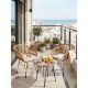 Ensemble de jardin NUSA — 2 fauteuils + table basse rotin