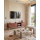 Meuble TV PISCO 2P - Terracotta - 180 cm
