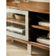 Meuble TV TOKYO xL - Noyer & Inox