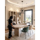 Chaise AKURA - Toile piquée Beige