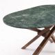 Table à manger ovale RIFLESSI Marble Edition - 180 cm - Marbre vert Guatemala