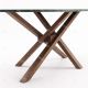 Table à manger ovale RIFLESSI Marble Edition - 180 cm - Marbre vert Guatemala