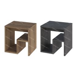 Bout de canapé TESSIO - 40 cm - Noyer