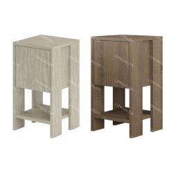 Table d'appoint PIVA - 30 cm - Façon travertin