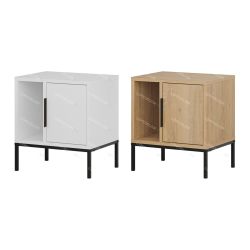 Table de chevet BRAVA - 45 cm - Blanc
