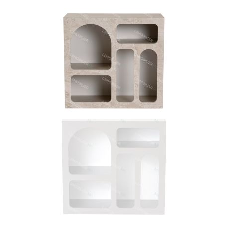 Meuble à niches CASELLA - 80 cm - 2 finitions au choix