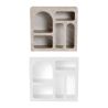 Meuble à niches CASELLA - 80 cm - 2 finitions au choix