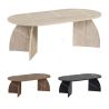 Table basse ovale ELIVA - 120 cm - 3 finitions au choix