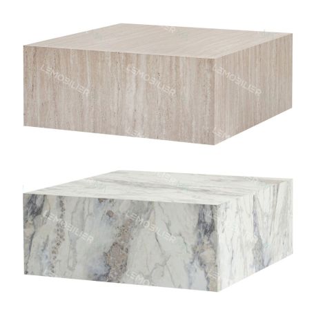 Table basse CUBRA - 90 cm - 2 finitions au choix