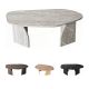 Table basse organique ROVENA - 100 cm - 4 finitions au choix