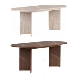 Table à manger Extensible VERONA - 160 à 200 cm - Façon travertin