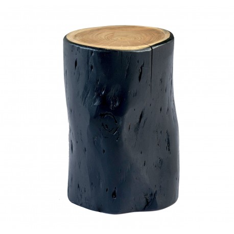 Table d'appoint / Tabouret WOODY - Black
