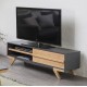CANDY - Meuble TV Anthracite