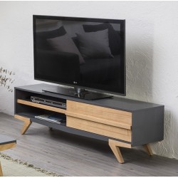 CANDY - Meuble TV Anthracite